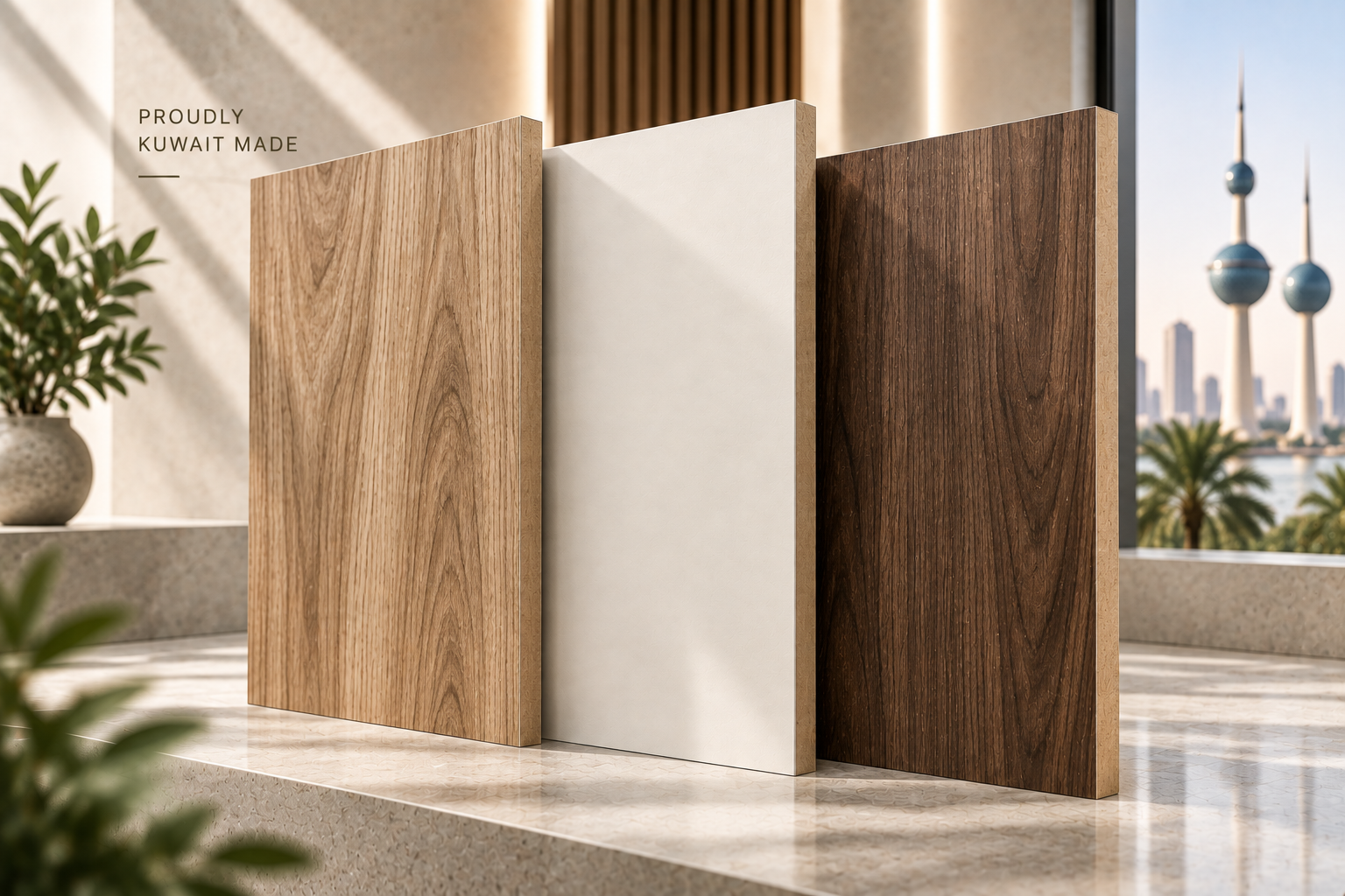 Proudly Kuwait Made MDF Melamine panels