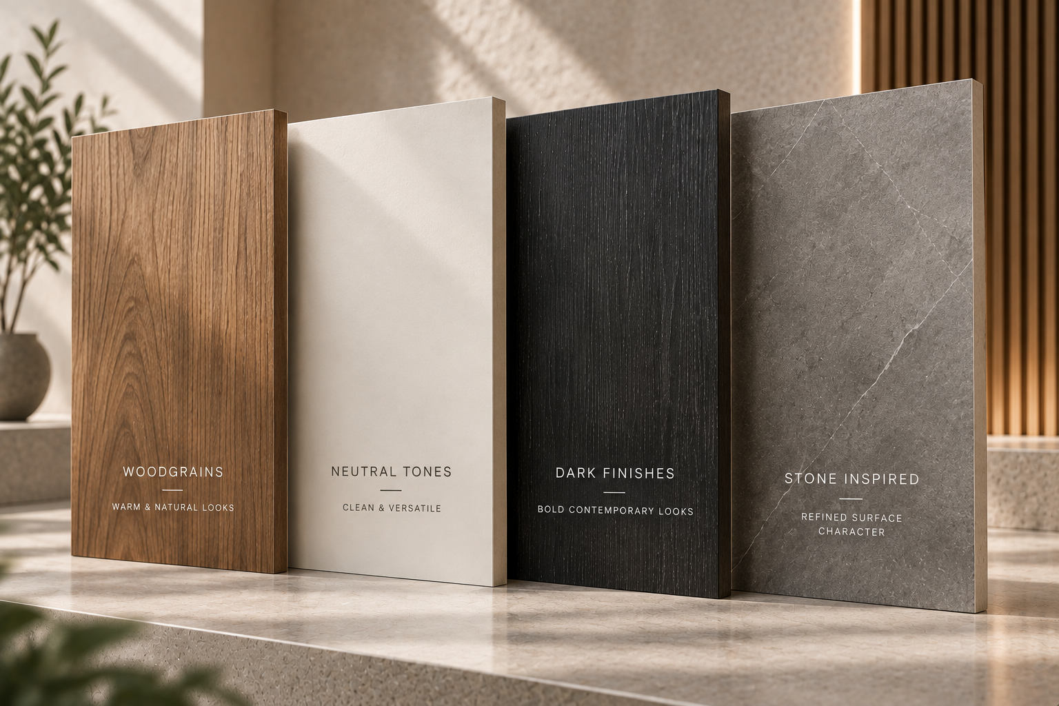 German Standard MDF Melamine surface range