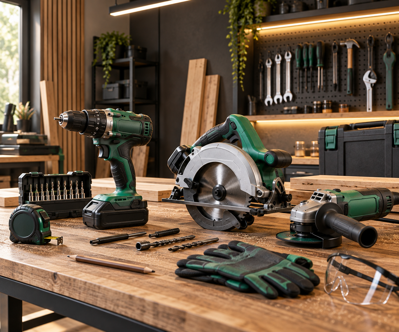 Power tools for workshop and installation projects